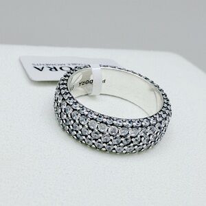 Pandora Timeless Pave Triple-Row Ring Size 7.5